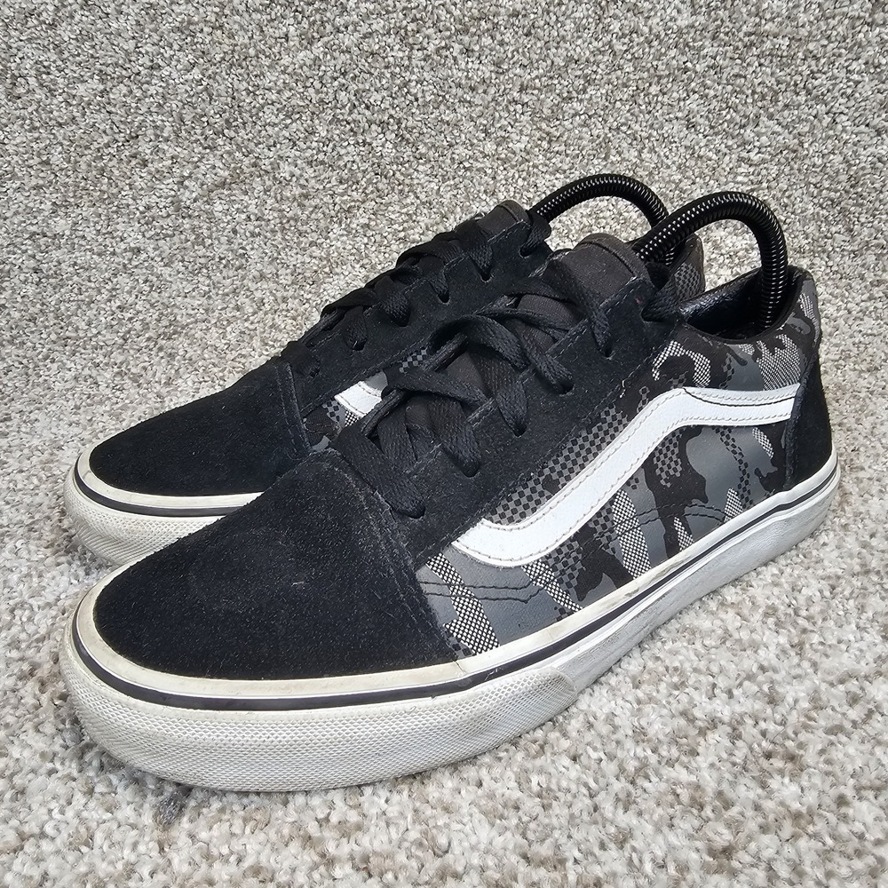 Size 6 5 Junior Youth - VANS Old Skool Camo Blck/Tr White